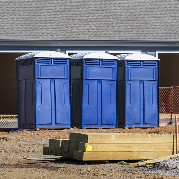 is there a specific order in which to place multiple portable toilets in East Greenwich RI